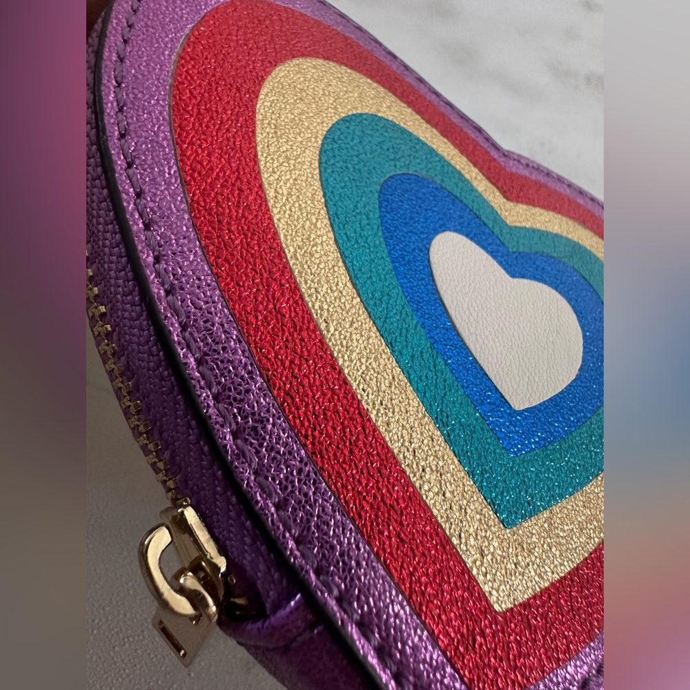 Aldo Multicolor Heart Coin‎ Pouch - Picture 2 of 7
